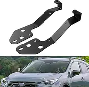 JERBOR Ditch Light Mounting Brackets Kit for Subaru Crosstrek 2023 2024, Upper Hood Hinge Ditch Side Pillar Led Light Pod Mount Bracket