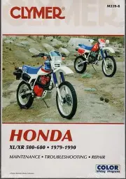 1979-1990 CLYMER HONDA MOTORCYCLE XL/XR 500-600 SERVICE MANUAL M339-8