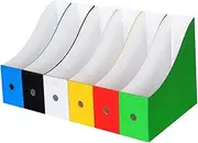 AUTSUPPL 6Pcs File Document Box Magazine Organizer for Office School Tidy Storage Rack for Files Books Stationery for Desktop Organization