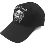 Motorhead Merch Motorhead Warpig England Strapback Baseball Cap Black One Size