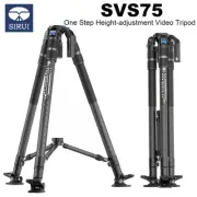 SIRUI SVS75 Carbon Fiber Camera DSLR Video Tripod One-Step Height Adjustment NEW