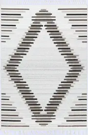Ares Attica Diamond Stone and Grey Rug