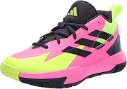 [adidas] Kids Cross Em Up Select Sneaker, Lucid Pink/Aurora Black/Lucid Lemon, 9 US Unisex Toddler, Lucid Pink/Aurora Black/Lucid Lemon, 9 Toddler