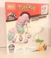 Mega Construx Pokemon GYG94 Galarian Ponyta 64 Pieces NEW + Free Shipping