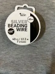 Cousin Silver Beading Wire Stainless Steel - , 12.2M, 40 ft