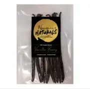 VANILLA- 75G ORGANIC GRADE A GOURMET VANILLA BEANS 13+cm High moisture