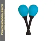Mano Percussion EM125 Egg Maracas - Blue 50G