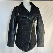 Star Wars X Disney Black Draped Jacket BB-9E’s Patches Collectors Pin XS
