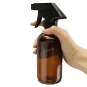 Refillable Container Essential Oil Glass Spray Bottle Amber Round 250ml