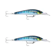 2x Rapala 16cm X Rap Magnum Xtreme Shallow Dive Troll Fish Lures - HD Wahoo UV