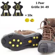 All Sizes Snow Anti Slip Ice Grippers for Boots Shoes Grips Spikes Crampons