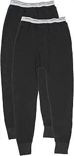 [Fruit of the Loom] Mens PS10752NB Classic Midweight Waffle Thermal Underwear Bottoms (1 &2 Packs) Base Layer Bottom