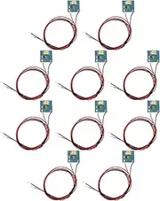 OTOTEC 10pcs 12v LED Light Board Model Railway Building Interior Lighting Warm White LED Compatible with Hornby OO HO Model with Wire
