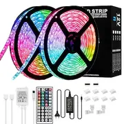 Led Strip Light 10m 32.8ft RGB Color Changing Waterproof SMD 5050 Room Bedroom Home Kitchen Cabinet Party Decoration 12V 6A Adapter