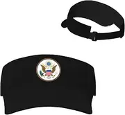 [Generic] National Emblem of United States Sun Visor Hats American Sunscreen Visor Cap for Sport Beach Tennis Golf Running Hiking