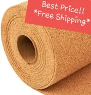 18 x 24 x 1/4" CORK ROLL bulletin message board panel acoustic sheet dart board