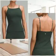 lululemon Align High-Neck Cami Tank Top A/B Cup legacy green size 4 NWT
