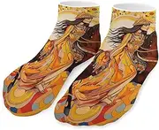 [QMNVBDS] Woman Riding Horse Socks Ankle Length Socks Casual Short Socks for Women Men Low Cut Sports Socks Running Socks No Show Socks Ankle Socks Athletic Socks Workout Socks, Style, One Size, Style