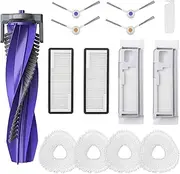 [LUZMQ] Accessories Replacement for Narwal Freo X Ultra Robot Vacuum, 14 Vacuum Accessories Set, 1 Main Brush, 2 Hepa Filter, 2 Dust Bags, 4 Mop Pads, 4 Side Brushes, 1 Cleaning Brush (Freo X Ultra)