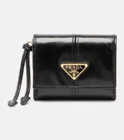 [Prada] Prada Logo leather wallet One Size black