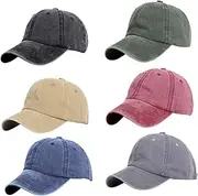 [MOBUTOFU] Summer Fashion Baseball Cap Ponytail Headwear Women Man Sun Hat Lightweight Cotton Dark Green