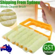 Blind Cleaning Brush Yellow Mini Hand Held Vertical Window Venetian Blind Duster