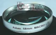 58mm Macro +10 Close-Up Lens Filter For SLR DSLR Film Digital Silver 58 mm