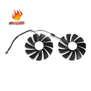 Xfx AMD Radeon RX 580 590 RX580 RX590 圖像卡冷卻風扇的 XFX 2PCS 95MM