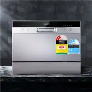 Devanti 6 Place Settings Benchtop Dishwasher Sliver