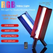 P520 RGB LED Video Light Wand 36W 36000 Colors Remote Control Lights with Barndo