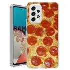 For Samsung Galaxy A23 5g A52 A53 TPU Case Cover+Glass(Pepperoni Pizza)