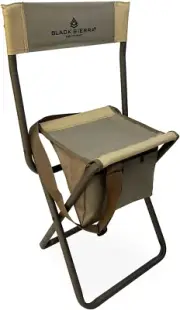 High-Back Folding Chair for Hunting, Lightweight & Portable Heavy-Duty Frame Tan
