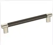 Lot Of 5 - Amerock Handles BP36562PNGM Polished Nickel/Gun Metal 8”.