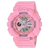 在飛比找森森購物網優惠-CASIO 卡西歐 Baby-G 花朵系列雙顯手錶-櫻花粉 