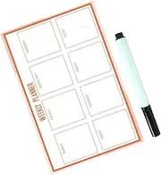 HYTROVE Weekly Planner Whiteboard Stickers Adhesive Whiteboard Calendar for Room