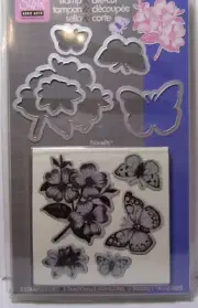 Sizzix 657773 Stamp & Die Cut Framelits Butterflies #3 NEW