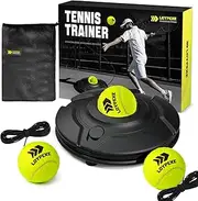 LOYPEXE Tennis Practice Rebounder Tennis Trainer Set with String Solo Tennis Trainer Practice Equipment 3 Replacement Rebound Balls Portable Tennis Practice Equipment for Adults Kids