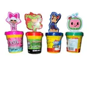 4 Nickelodeon Figures Kiddy Dough Stamp Stars LOL Surprise Chase Cocomelon TMNT