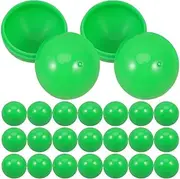 ABOOFAN 25pcs Mini Bingo Balls Plastic Raffle Balls with No Number Hollow Balls Table Tennis Balls Sphere Game Balls