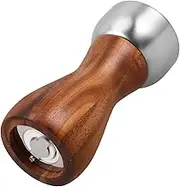 Ciieeo Manual Hand Crank Pepper Mill with Ceramic Core Wooden Design Head for Even Grinding of Salt and Spices at Home Rustic Kitchen Accessory