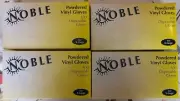 4 Boxes Noble 100 Powdered Vinyl Gloves, X-large! Lab, Food Handling, Cleaning