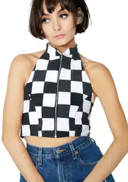 [American Vintage] Checkered Bustier