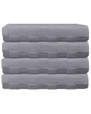 DePera Home Waffle Terry Set Of 4 Turkish Bath Towels