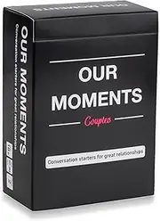 OUR MOMENTS Couples: 100 Conversation Starters for Great Relationships - Fun Conversation Cards Game for Couples