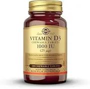 SOLGAR Vitamin D3 1000 Iu Chewable, 100 CT