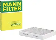 MANN-FILTER CUK 2847/1 Cabin Air Filter, Pollen Filter with Activated Carbon, for Cars and Vans