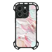iPhone 16 Pro Ultra Bounce Case MagSafe Compatible Pink Floral Frosting
