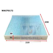 Cooper CABIN FILTER WACF0172 interchangeable RCA227P for FORD RANGER XL PX1 P4AT