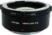 XPIMAGE 0.8X Optical Focal Reducer Adapter Ring for Mamiya 645 Lens to Fujifilm GFX Camera
