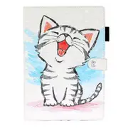 For Ipad 10.2 Coloured Drawing Pattern Horizontal Flip Leather Case With Holder and Card Slot